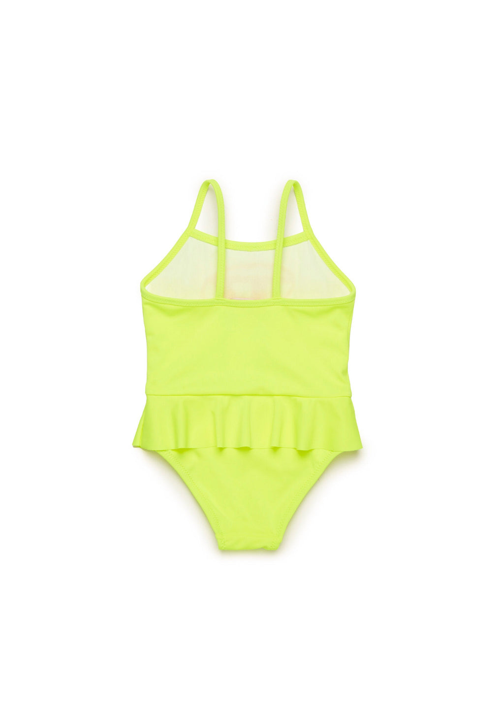 Diesel Kids Costume Monokini con Ruches Giallo per Neonate
