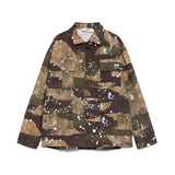 MSGM Kids Camicia Camouflage Paint Effect per Bambini