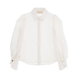 Elisabetta Franchi La Mia Bambina Camicia Panna per Bambine