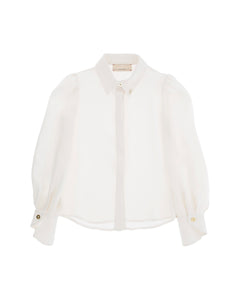 Elisabetta Franchi La Mia Bambina Camicia Panna per Bambine