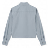 John Richmond Kids Camicia Celeste con Targhetta Logo per Bambini
