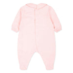 Moschino Kids Tutina Rosa con Logo Teddy Bear per Neonate (retro)