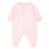 Moschino Kids Tutina Rosa con Logo Teddy Bear per Neonate (retro)