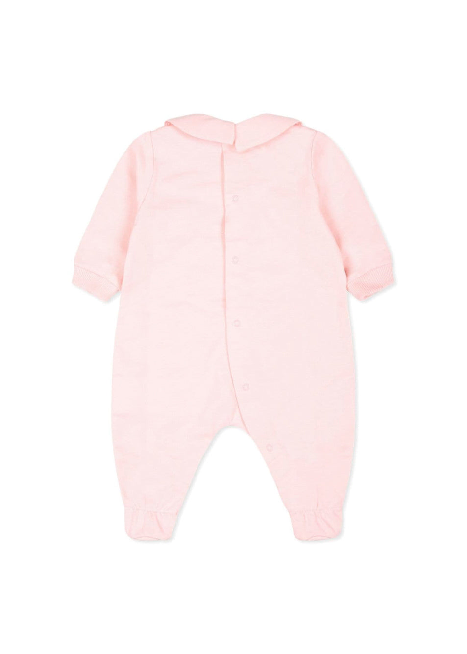 Moschino Kids Tutina Rosa con Logo Teddy Bear per Neonate (retro)