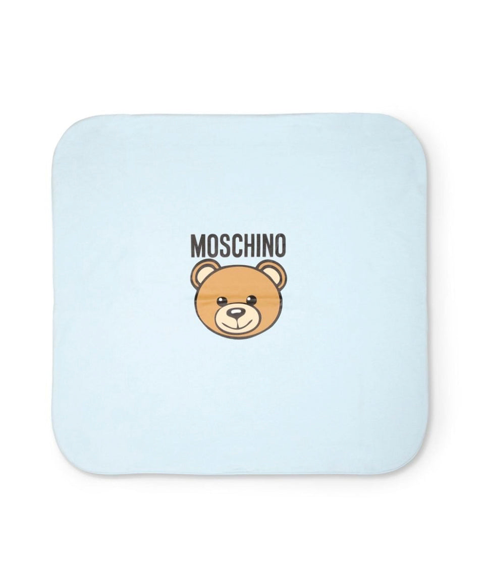 Moschino Kids Coperta Cielo con Teddy Bear per Neonati 