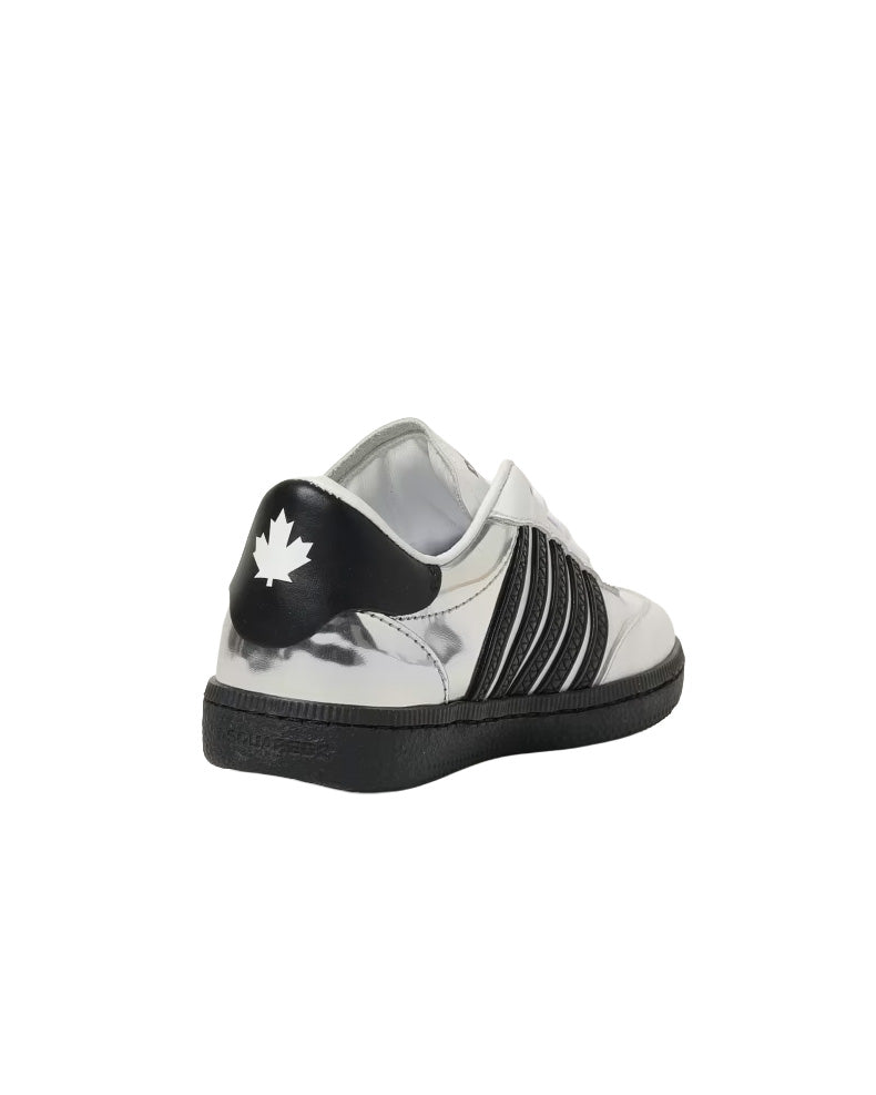 Dsquared2 Kids Sneakers Argento e Bianco per Bambini
