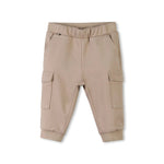 Boss Kids Pantaloni Beige con Tasconi per Neonati