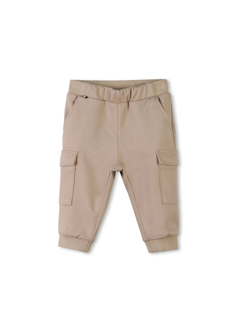 Boss Kids Pantaloni Beige con Tasconi per Neonati