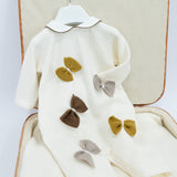 Le Coconnè Tutina Bianca con Fiocchi per Neonate