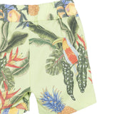 Roberto Cavalli Kids Bermuda Verde Lime a Fantasia per Neonati