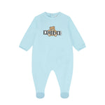 Moschino Kids Tutina con Stampa Logo Teddy Bear per Neonati