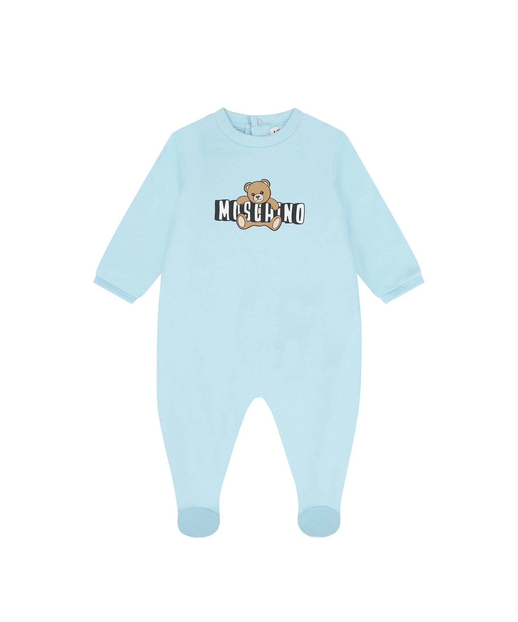 Moschino Kids Tutina con Stampa Logo Teddy Bear per Neonati