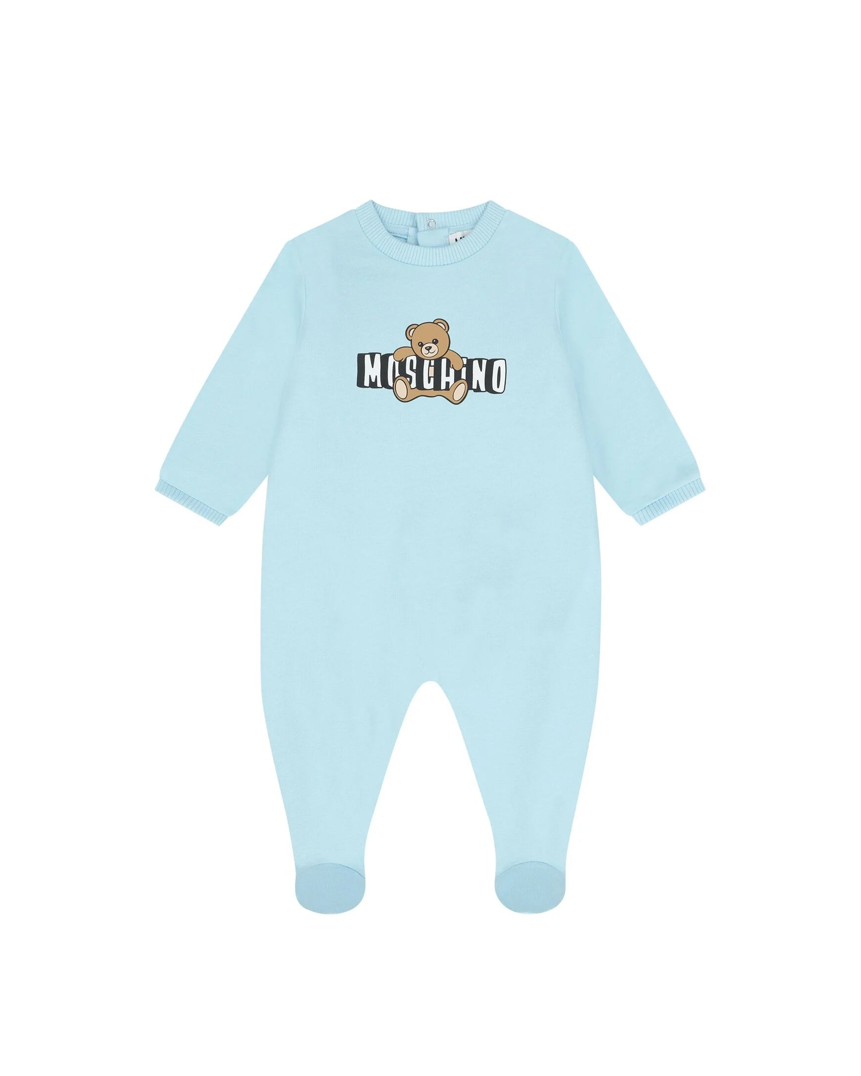 Moschino Kids Tutina con Stampa Logo Teddy Bear per Neonati