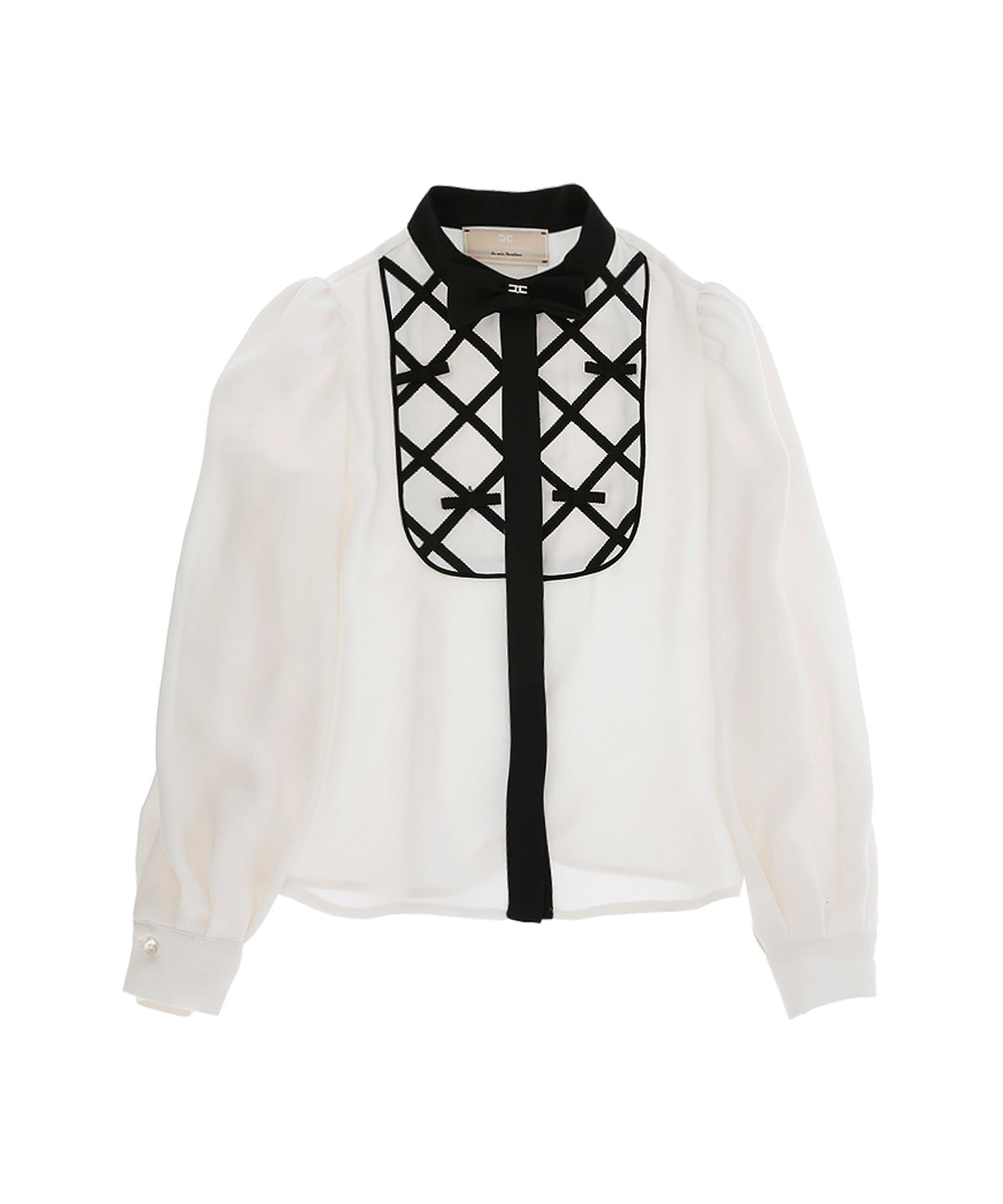Elisabetta Franchi La Mia Bambina Camicia Panna con Fiocchi per Bambine