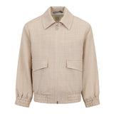 Eleventy Kids Giubbino Beige in Lino per Bambini