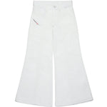 Diesel Kids Jeans Flare Bianco D-Akii per Bambine
