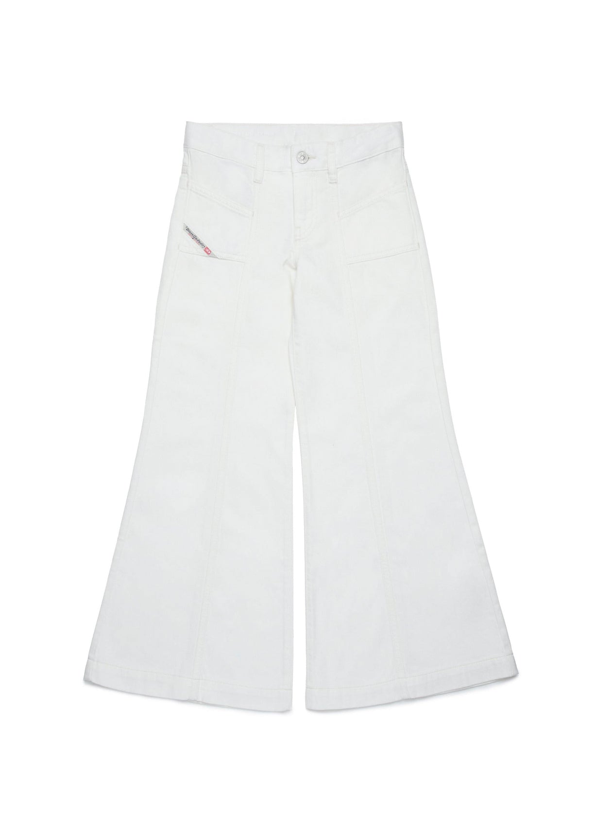 Diesel Kids Jeans Flare Bianco D-Akii per Bambine
