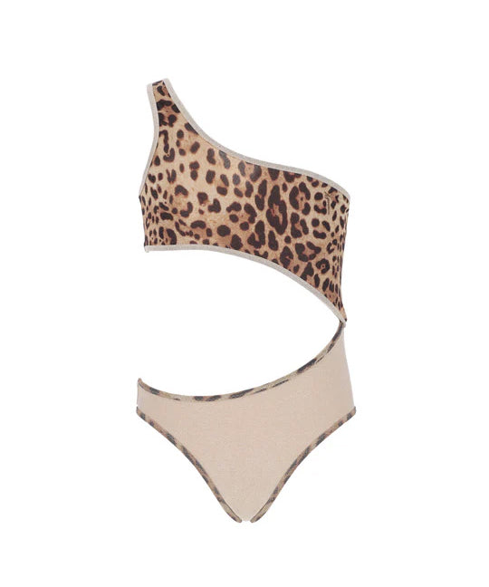4Giveness Kids Costume Intero Leopardato per Bambine