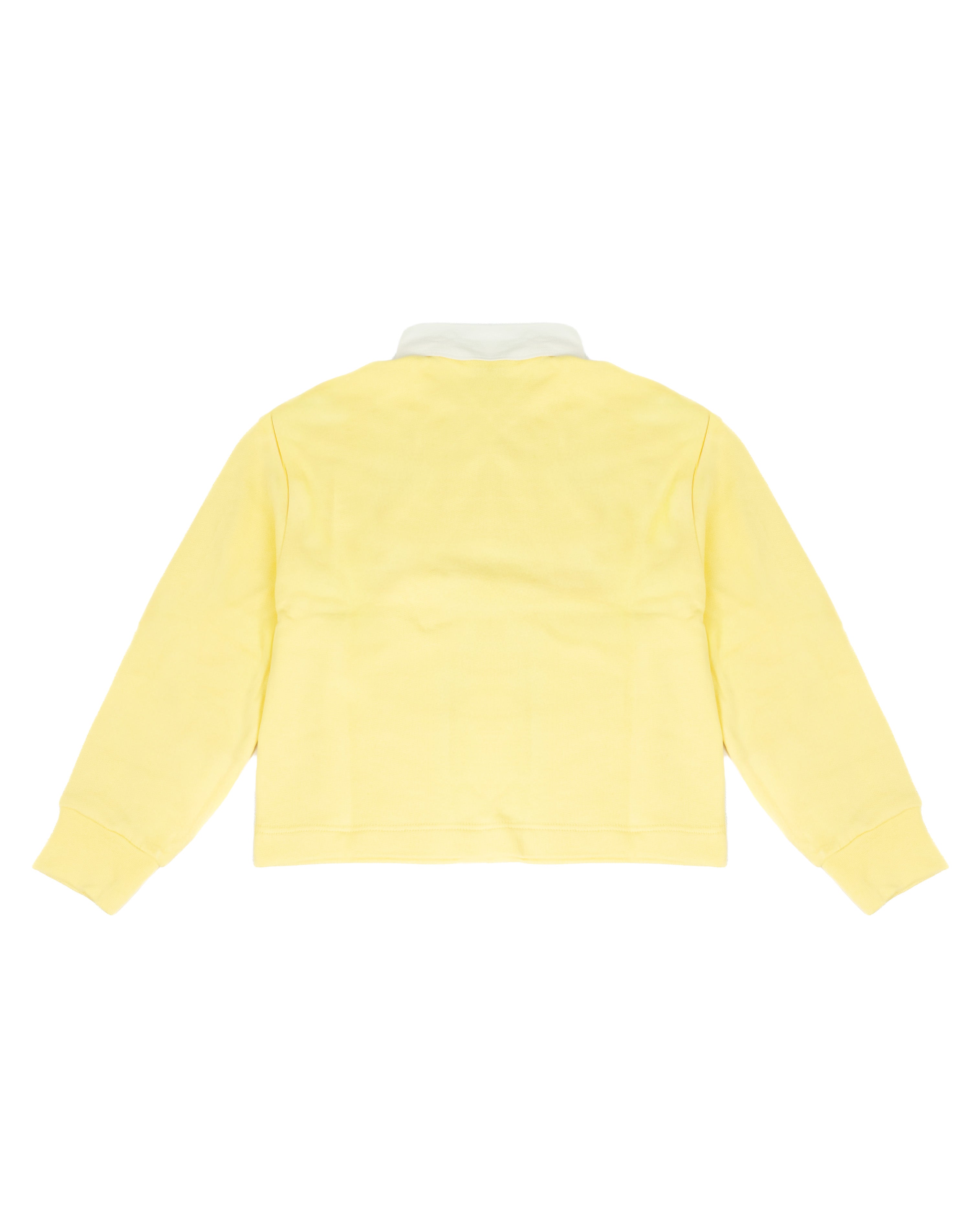 Pinko Kids Felpa Lemon Grass con Colletto a Contrasto per Bambine