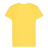 Moschino Kids T-Shirt Giallo con Piccolo Logo Teddy Bear per Bambini