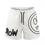 Barrow Kids Short Bianco con Stampa Logo Unisex