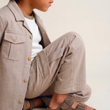 Eleventy Kids Pantalone Beige con Tasche Cargo per Bambini