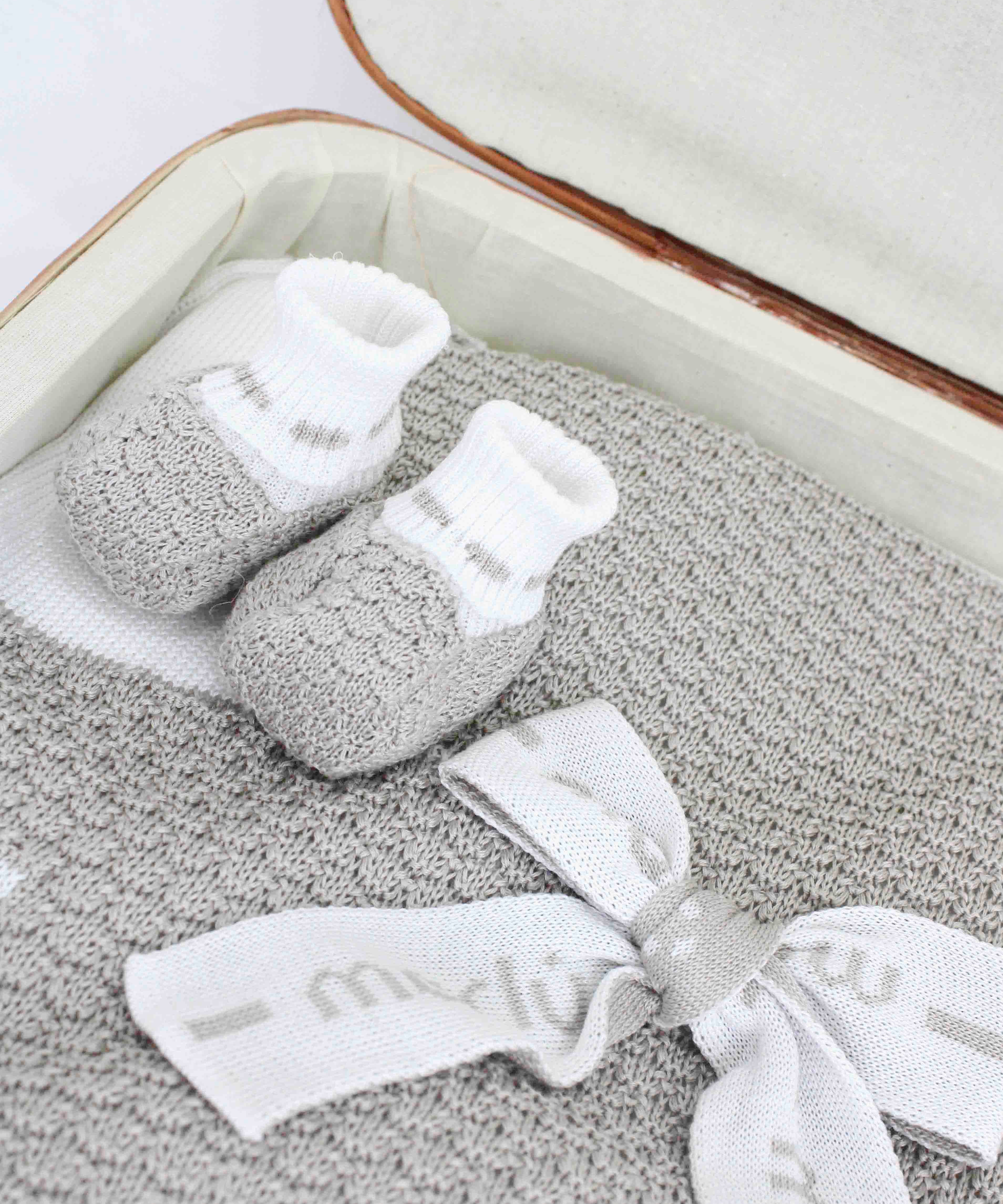 Marlù Scarpine Bianco Noce per Neonati