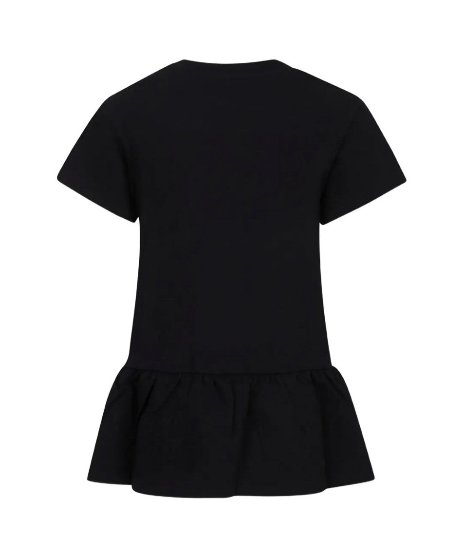 Moschino Kids Abito Nero con Stampa Toy per Bambine