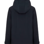 SUNS Kids Giubbotto blu scuro con Cappuccio e Interno in Pelliccia per Bambini