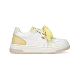 Elisabetta Franchi My Little Girl Sneakers White/Lemon with Bow for Girls