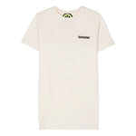 Barrow Kids Abito Crema con Stampa Logo per Bambine