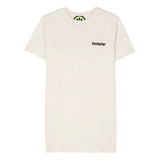 Barrow Kids Abito Crema con Stampa Logo per Bambine