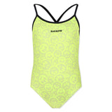 Barrow Kids Costume Intero Giallo Fluo con Smile All-over
