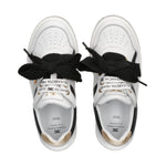 Elisabetta Franchi Kids Sneakers Bianco Nero e Oro per Bambine