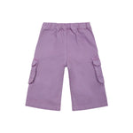 Diesel Kids Pantaloni Lilla Cargo con Logo per Neonate