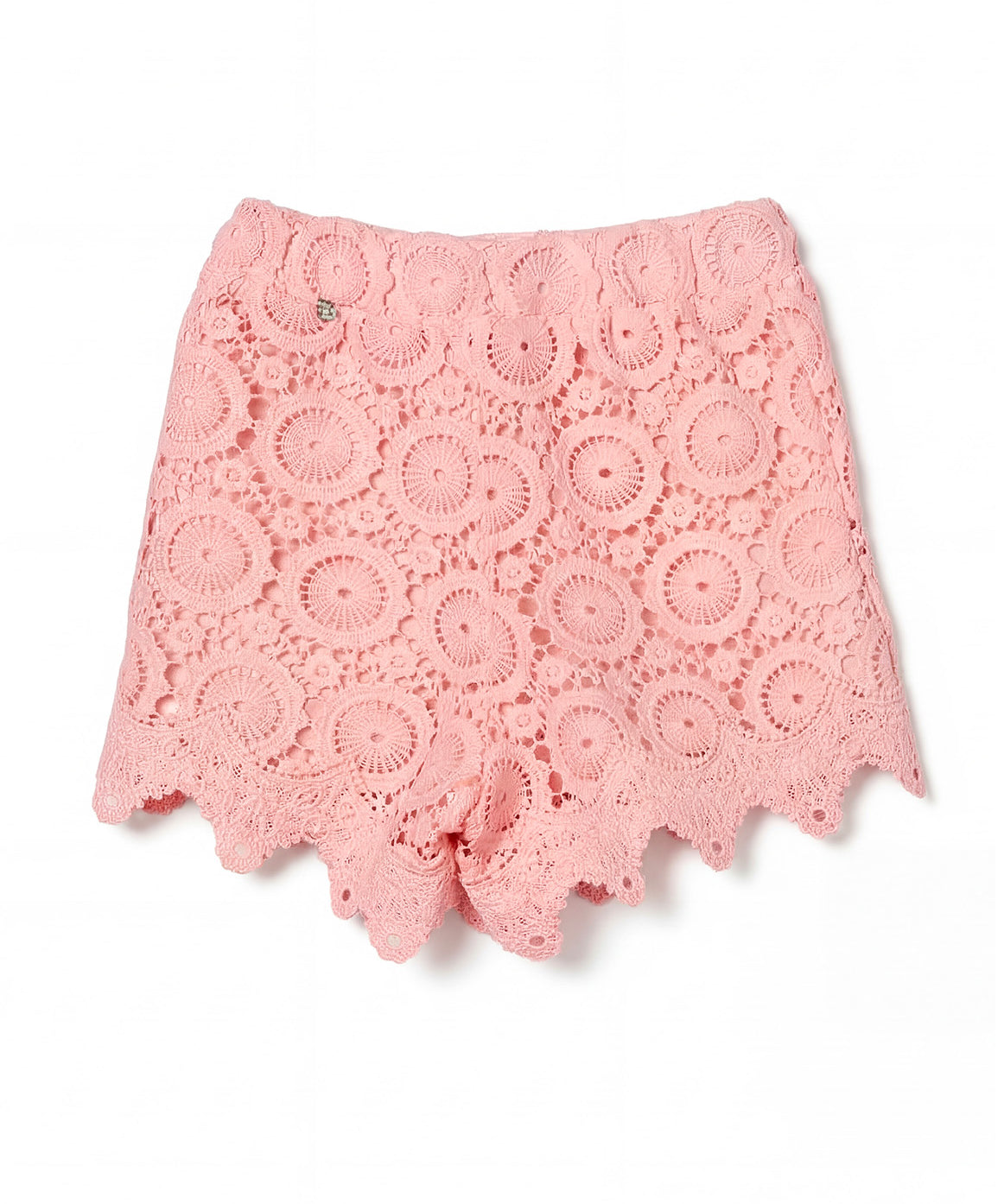 Twinset Kids Short in Pizzo Rosa per Neonate