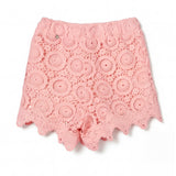 Twinset Kids Short in Pizzo Rosa per Neonate