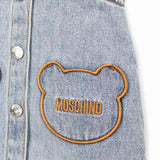 Moschino Kids Abito in Denim con T-shirt per Neonate