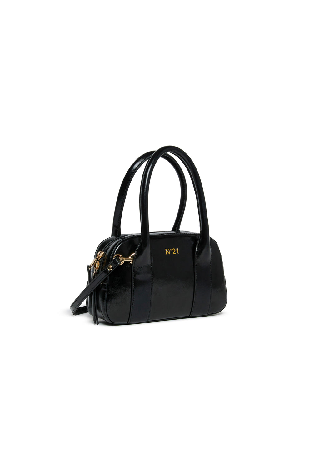 N°21 Kids Borsa Nera a Bauletto per Bambine