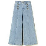 Twinset Kids Jeans Denim Wide Leg per Bambine