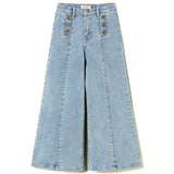 Twinset Kids Jeans Denim Wide Leg per Bambine