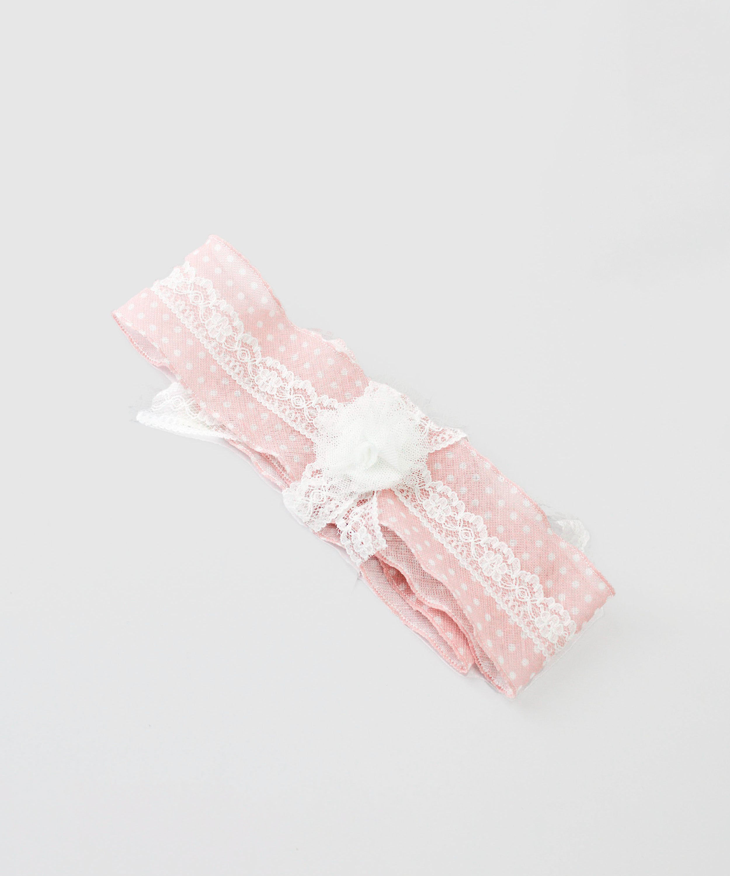Marlù Fascia Rosa/Bianca con Fiori per Neonate