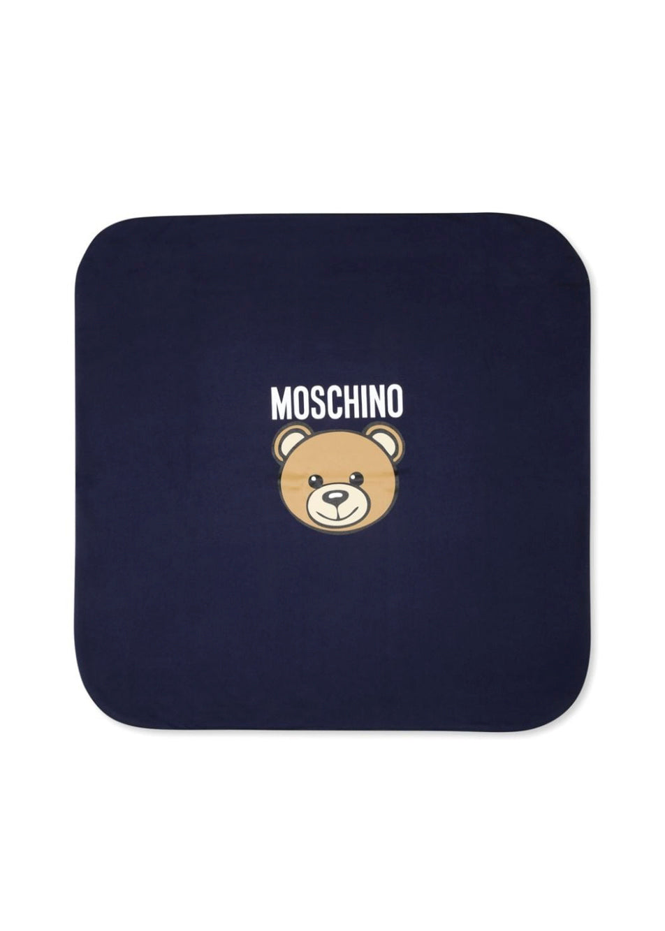 Moschino Kids Coperta Blu con Teddy Bear per Neonati 