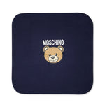 Moschino Kids Coperta Blu con Teddy Bear per Neonati 