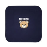Moschino Kids Coperta Blu con Teddy Bear per Neonati 