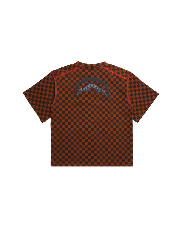 Sprayground Kids T-shirt Marrone con Logo per Bambini