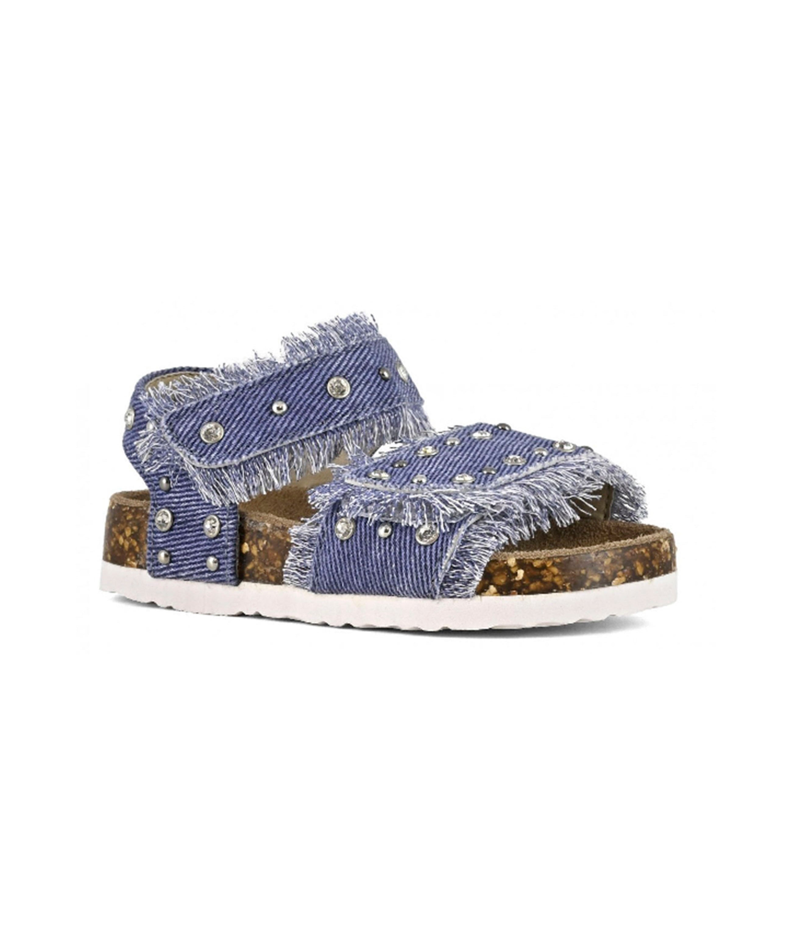 Colors of California Sandalo Denim con Strass per Neonate