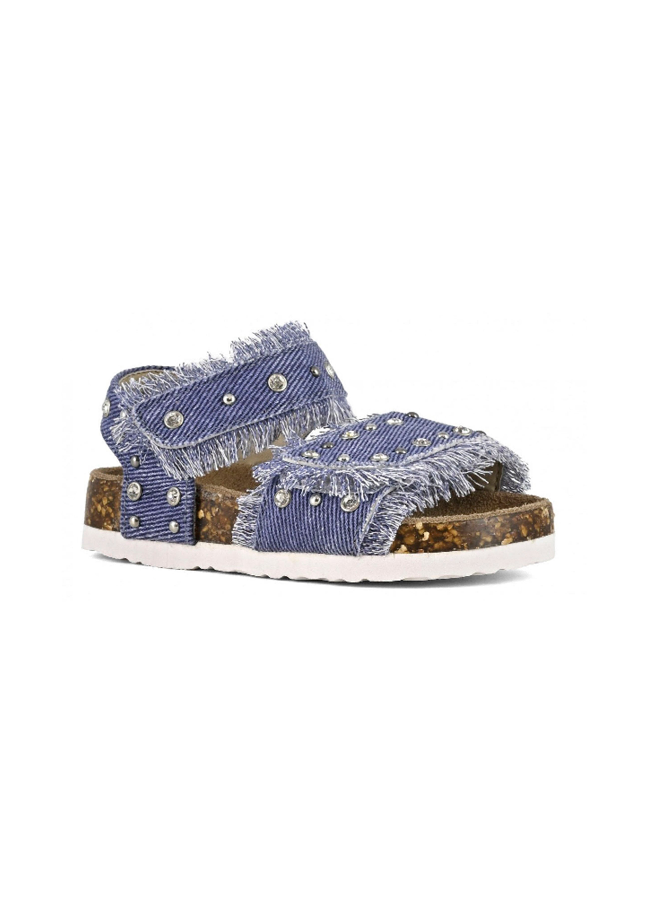 Colors of California Sandalo Denim con Strass per Neonate