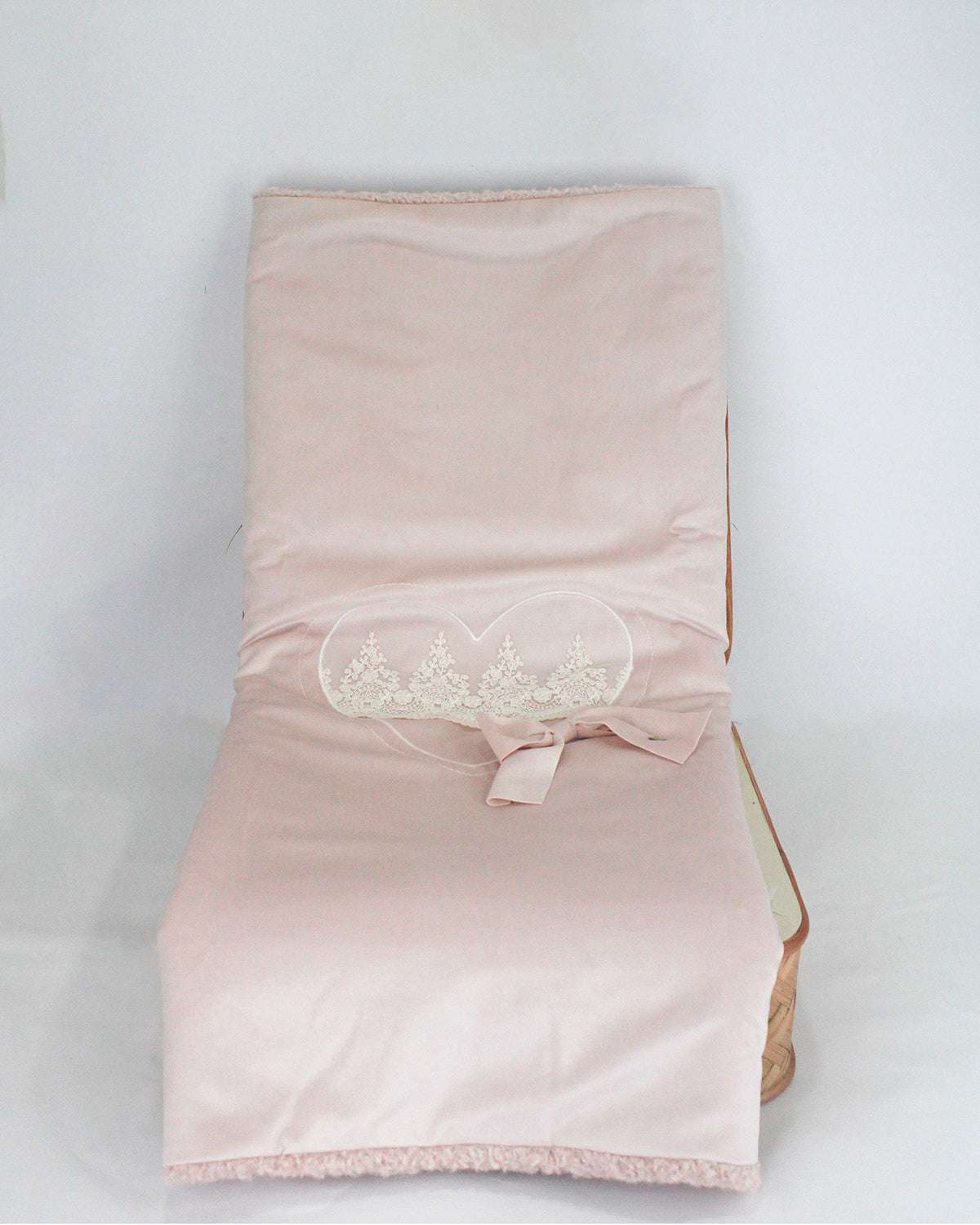 Marlù Coperta Rosa Cipria con Fiocco per Neonate