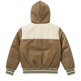 Yes London Kids Bomber Bronzo e Beige con Patch Logo per Bambini
